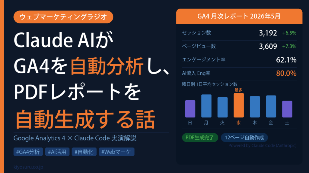 2026年6月18日Webマーケティングラジオ